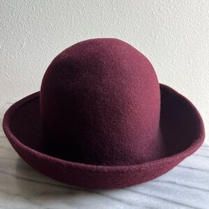 Vintage Wool Hat Burgundy- Bermona Trend Made in England